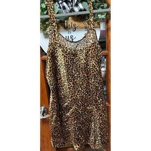 Private luxuries cheetah print babydoll dress size m‎